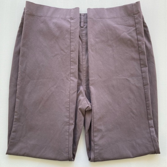 LARRY LEVINE 12 Stretch Khaki DarkTaupe EUC Faux front pockets •P1235• - Picture 6 of 8